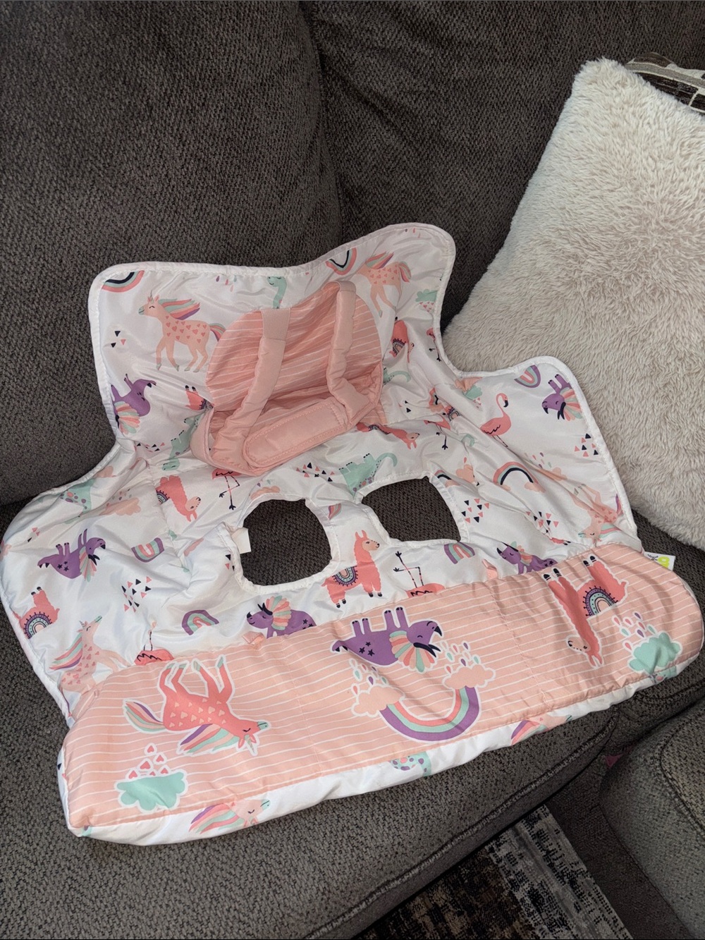 Go by Goldbug Unicorn & Rainbow shopping cart cover